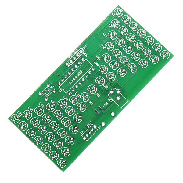 DIY Electronic Hourglass Kit Interesting Learning Kit MCU LED Lights Spare Parts